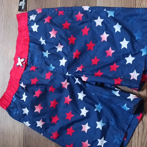 Swimming Trunks For Boy Size XL/16/18 Patriotic Theme New With Tag - Picture 2 of 7